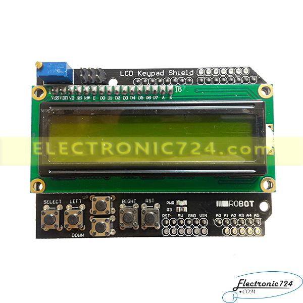 شیلد Arduino LCD 2X16 Shield Green