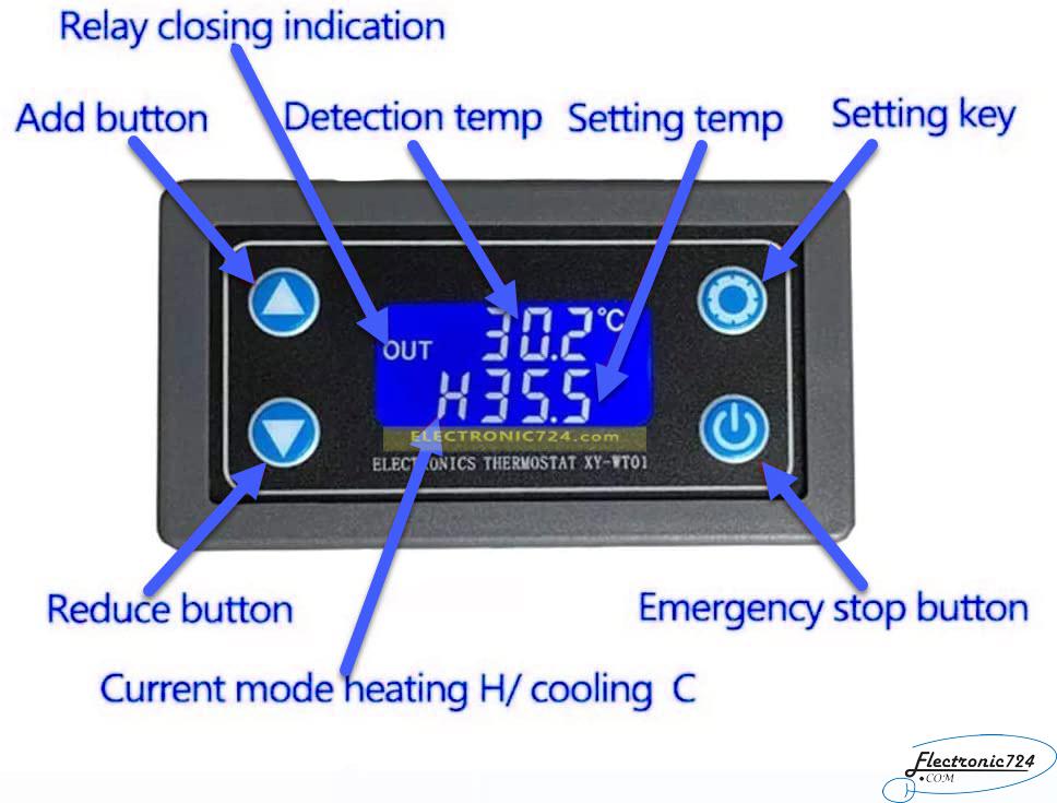 ماژول کنترلر دما XY-WT01 Thermostat Digital