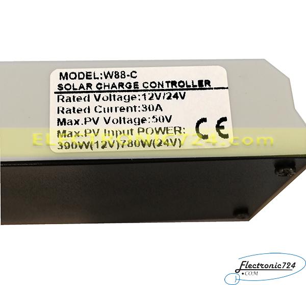 شارژ کنترلر سولارسل W88-C 30A Solar Charge Controller
