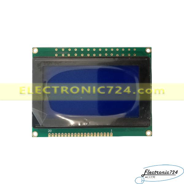 نمایشگر ال سی دی گرافیکی آبی LCD 128×64 Blue TechStar