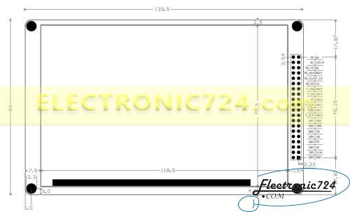 نمایشگر ال سی دی LCD 5 inch SSD1963